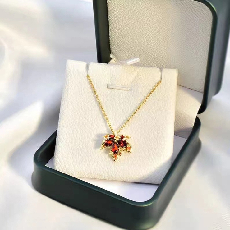 ネックレス 紅葉モチーフ アクセサリー楓[品番：AGCW0003533