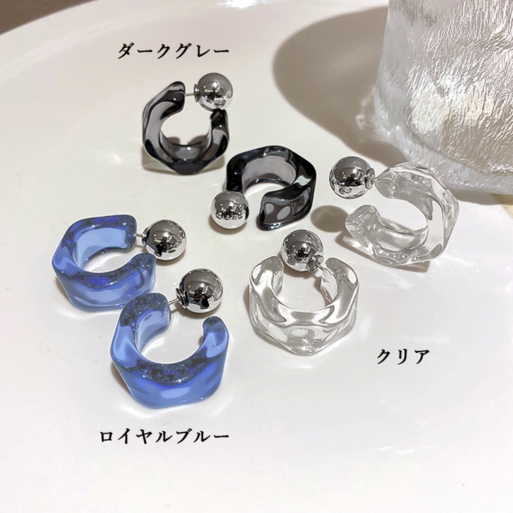 クリアピアス C型レディースフープピアス | SUNSHINE CLOSET | 詳細画像2 