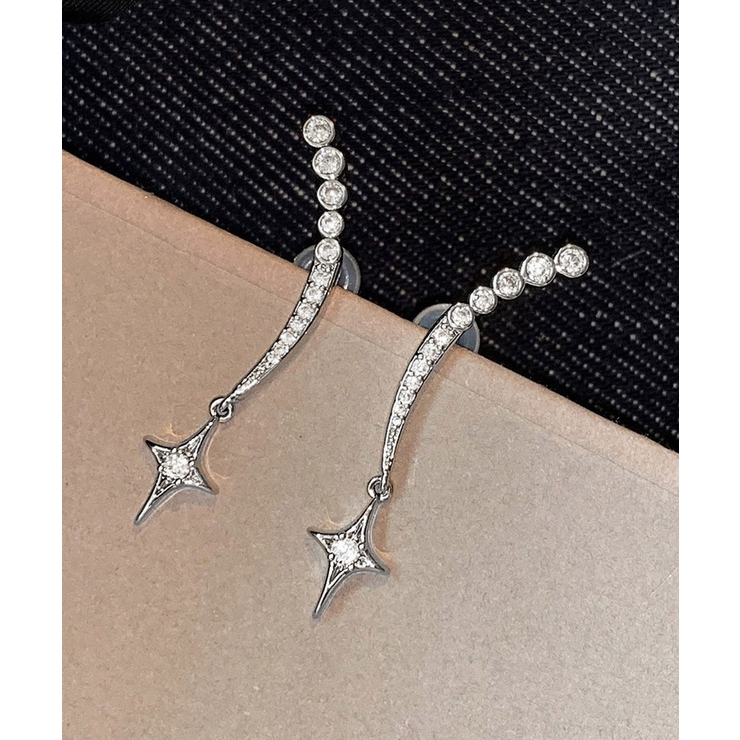 レディース 揺れる輝く星柄ビジューピアス 両耳セット | SUNSHINE CLOSET | 詳細画像16 