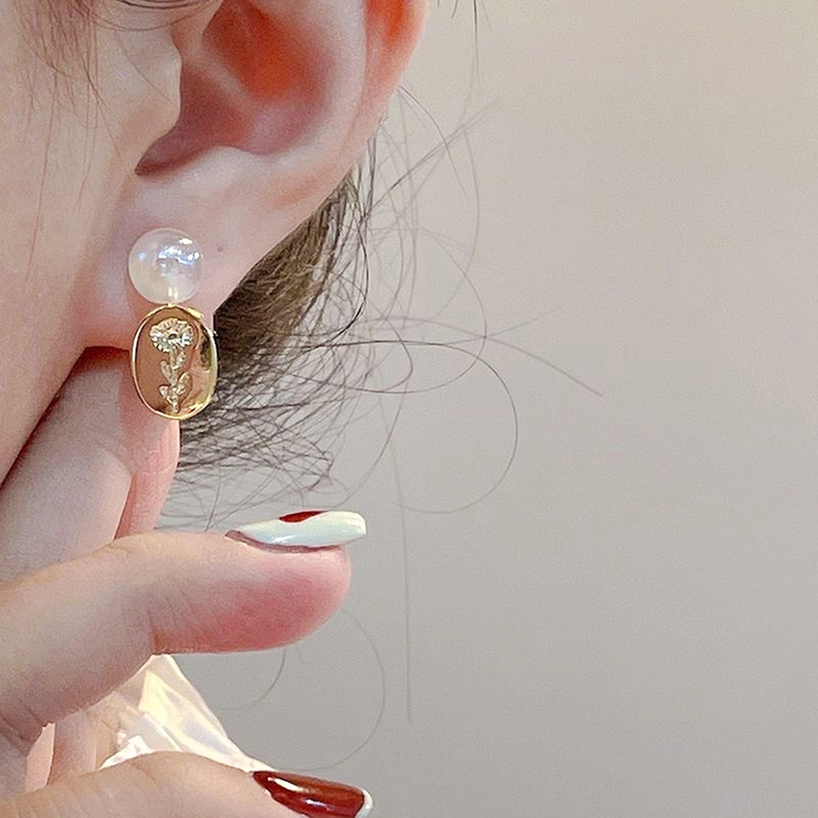 マーメイドパールピアス 韓国ハートピアス | SUNSHINE CLOSET | 詳細画像6 