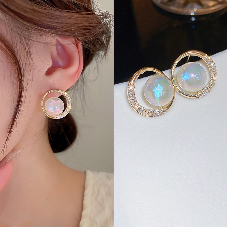 マーメイドパールピアス 韓国ハートピアス | SUNSHINE CLOSET | 詳細画像8 