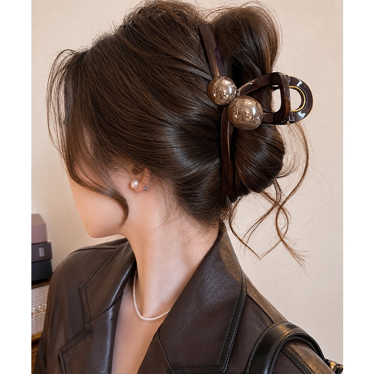 まとめ髪バレッタ 上品大人かわいいヘアクリップ 韓国風クリップ | SUNSHINE CLOSET | 詳細画像1 