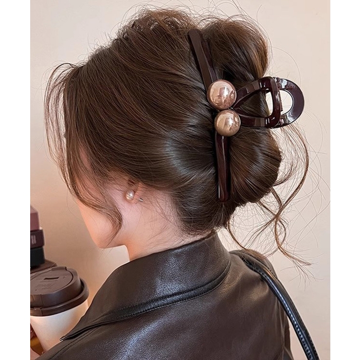 まとめ髪バレッタ 上品大人かわいいヘアクリップ 韓国風クリップ | SUNSHINE CLOSET | 詳細画像3 