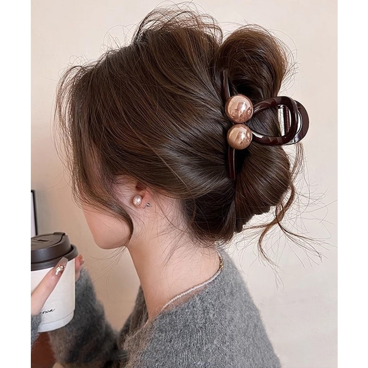 まとめ髪バレッタ 上品大人かわいいヘアクリップ 韓国風クリップ | SUNSHINE CLOSET | 詳細画像4 