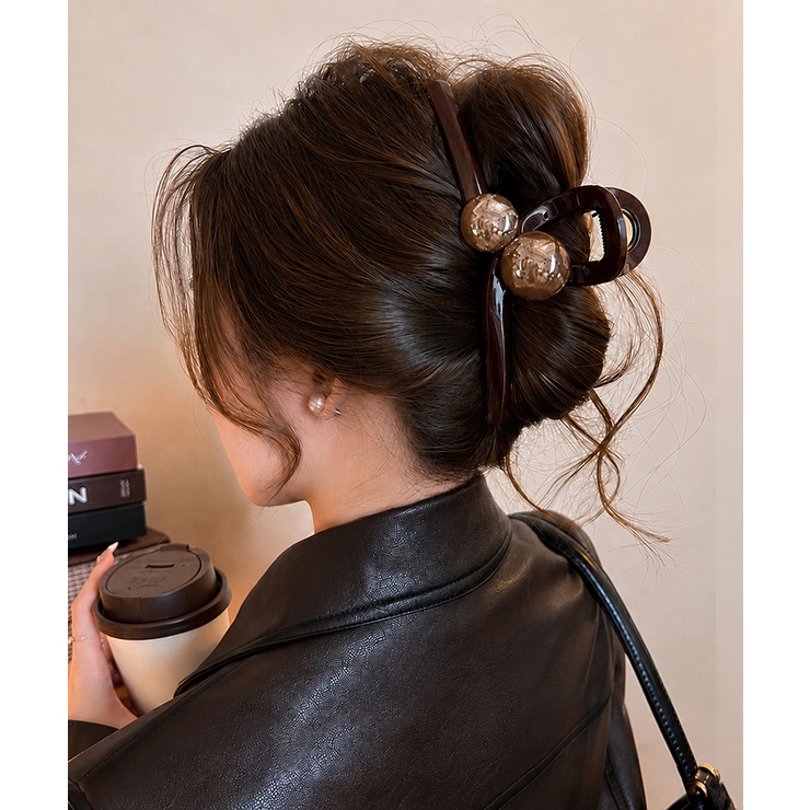 まとめ髪バレッタ 上品大人かわいいヘアクリップ 韓国風クリップ | SUNSHINE CLOSET | 詳細画像6 