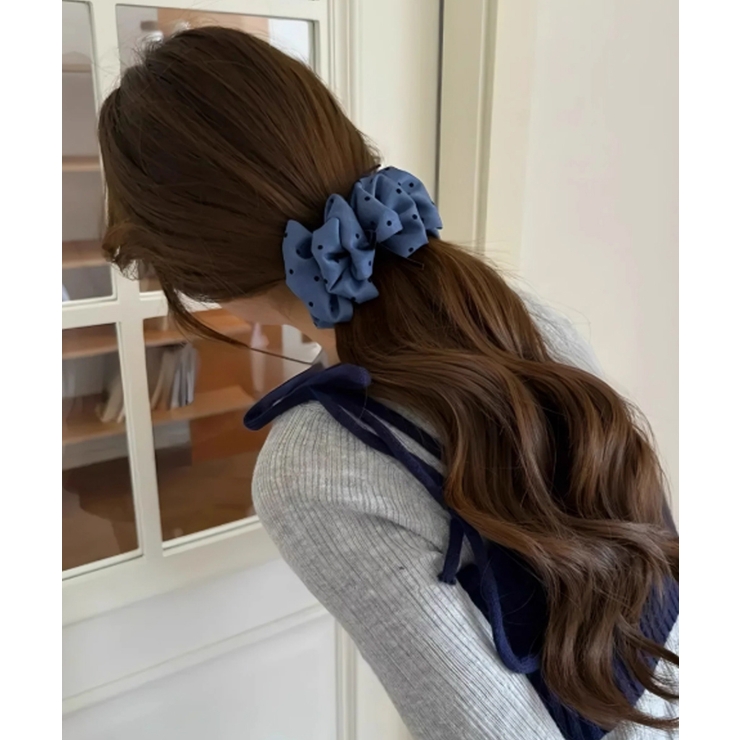 ドット柄 フリルリボン バナナクリップ | SUNSHINE CLOSET | 詳細画像6 