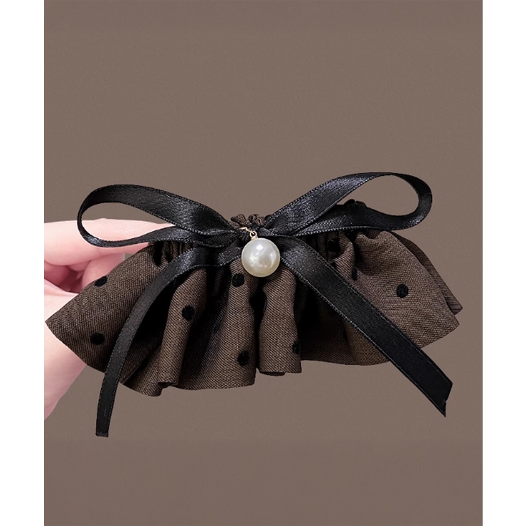 ドット柄 フリルリボン ヘアクリップ上品 | SUNSHINE CLOSET | 詳細画像11 