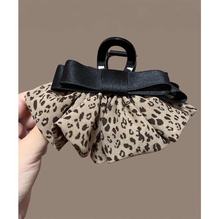 フリルリボン バンスクリップ ヒョウ柄 | SUNSHINE CLOSET | 詳細画像11 