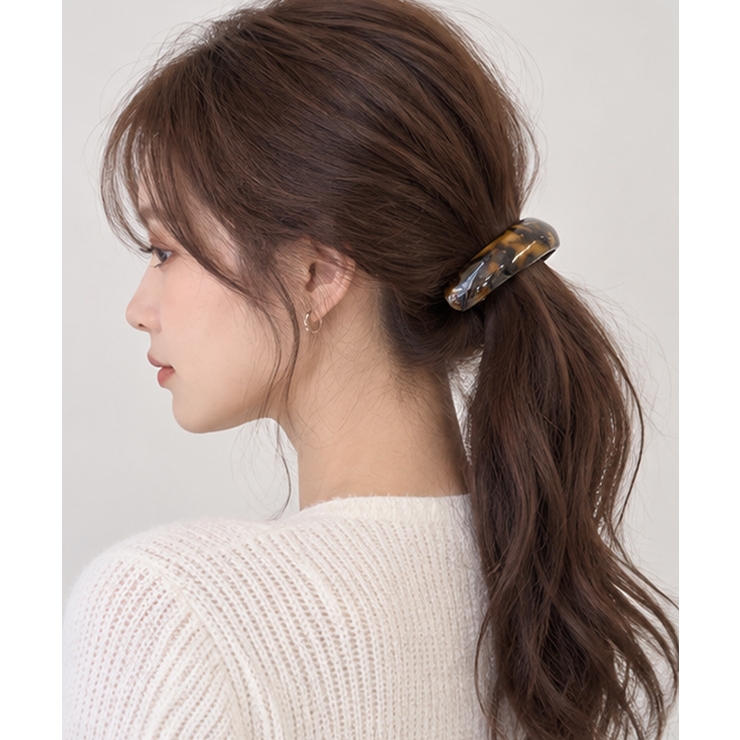 おしゃれ ヘアアクセサリー ニュアンスカラー[品番：AGCW0008901