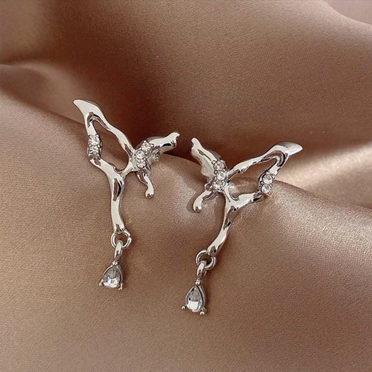 蝶々ピアス バタフライ耳飾りアクセサリー | SUNSHINE CLOSET | 詳細画像2 