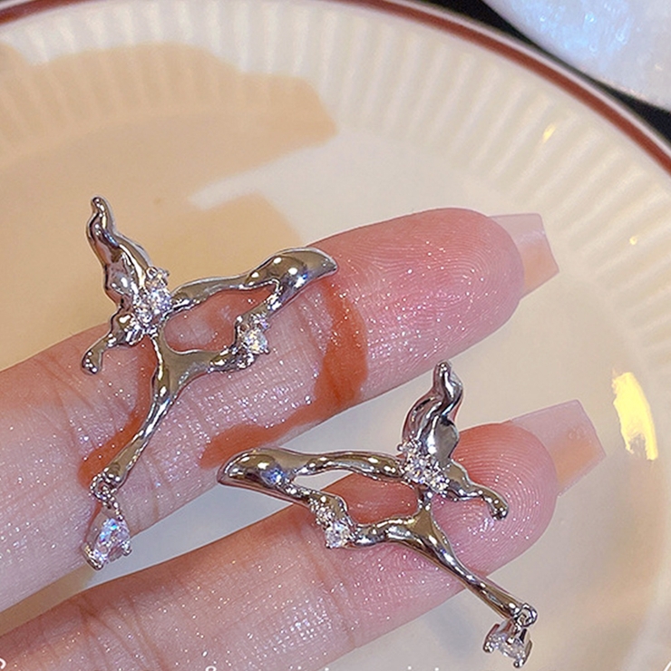 蝶々ピアス バタフライ耳飾りアクセサリー | SUNSHINE CLOSET | 詳細画像7 