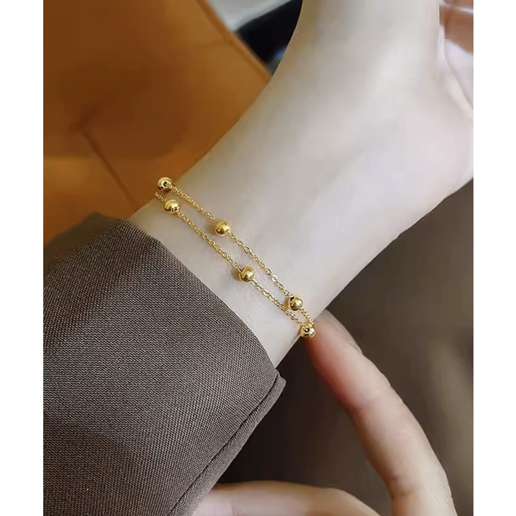 2連ブレスレット チェーン重ね付け腕飾り | SUNSHINE CLOSET | 詳細画像2 