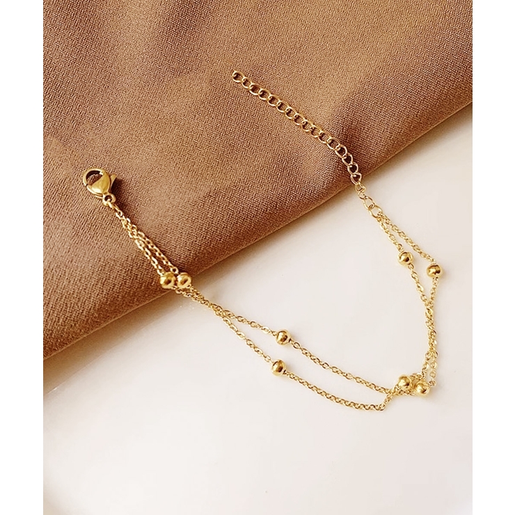 2連ブレスレット チェーン重ね付け腕飾り | SUNSHINE CLOSET | 詳細画像4 