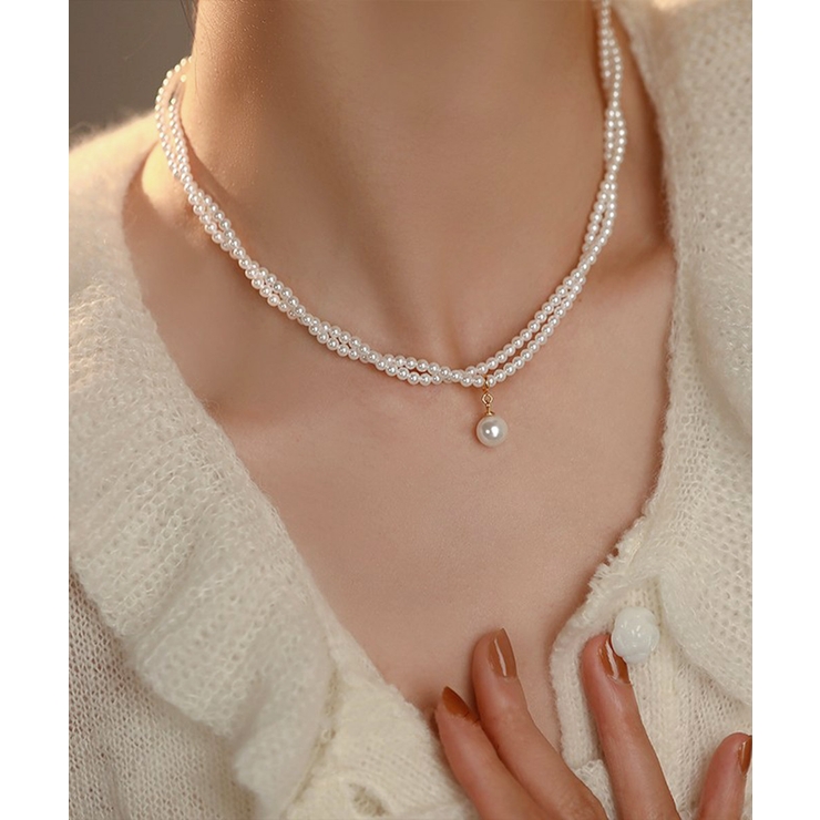 2連パールネックレス 結婚式 重ね付け風 | SUNSHINE CLOSET | 詳細画像3 