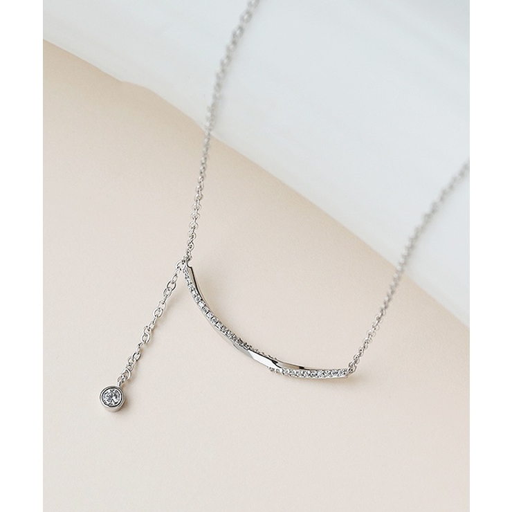 華奢チェーンネックレス キラキラ輝くラインストーン首飾り 縦ライン | SUNSHINE CLOSET | 詳細画像10 