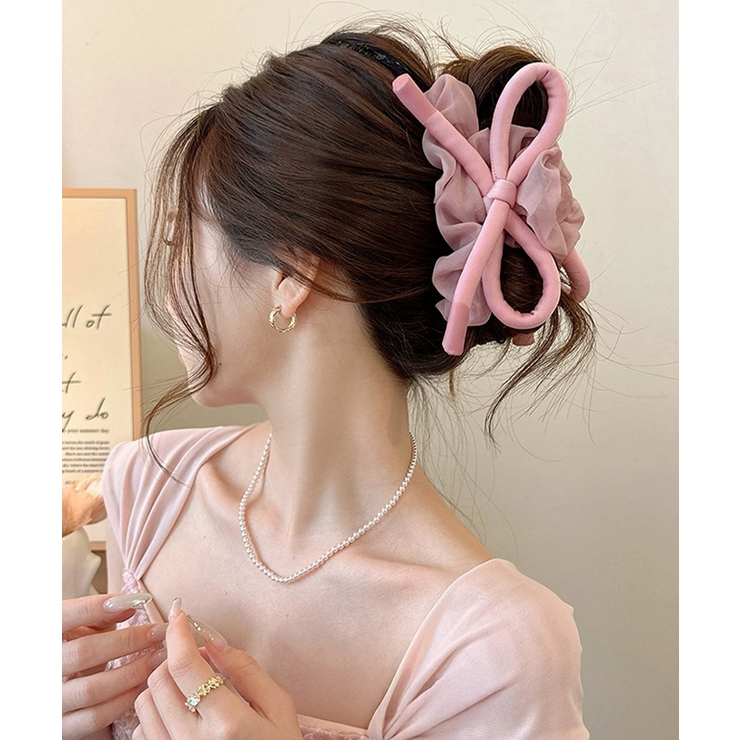 リボンヘアクリップ大きめ バンスクリップ | SUNSHINE CLOSET | 詳細画像14 