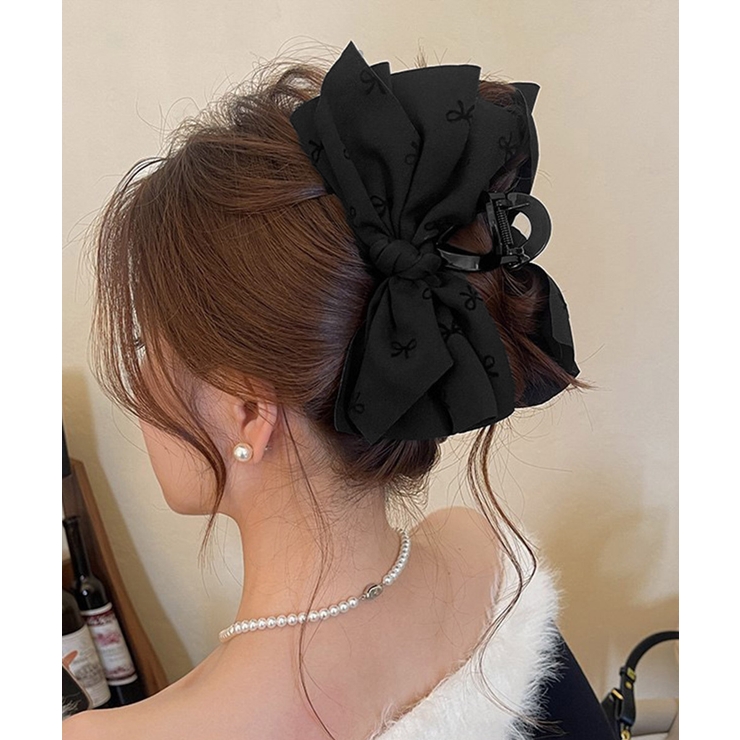 リボンヘアクリップ ビッグリボンバレッタ | SUNSHINE CLOSET | 詳細画像6 