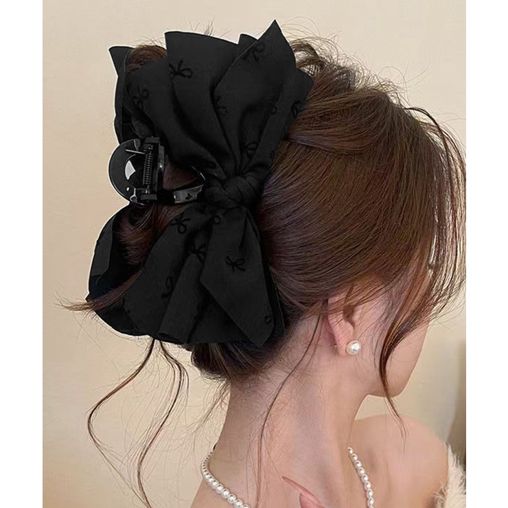 リボンヘアクリップ ビッグリボンバレッタ | SUNSHINE CLOSET | 詳細画像9 