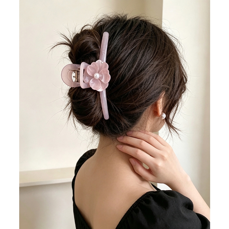 透明艶感 パールヘアクリップ シンプル上品 | SUNSHINE CLOSET | 詳細画像2 