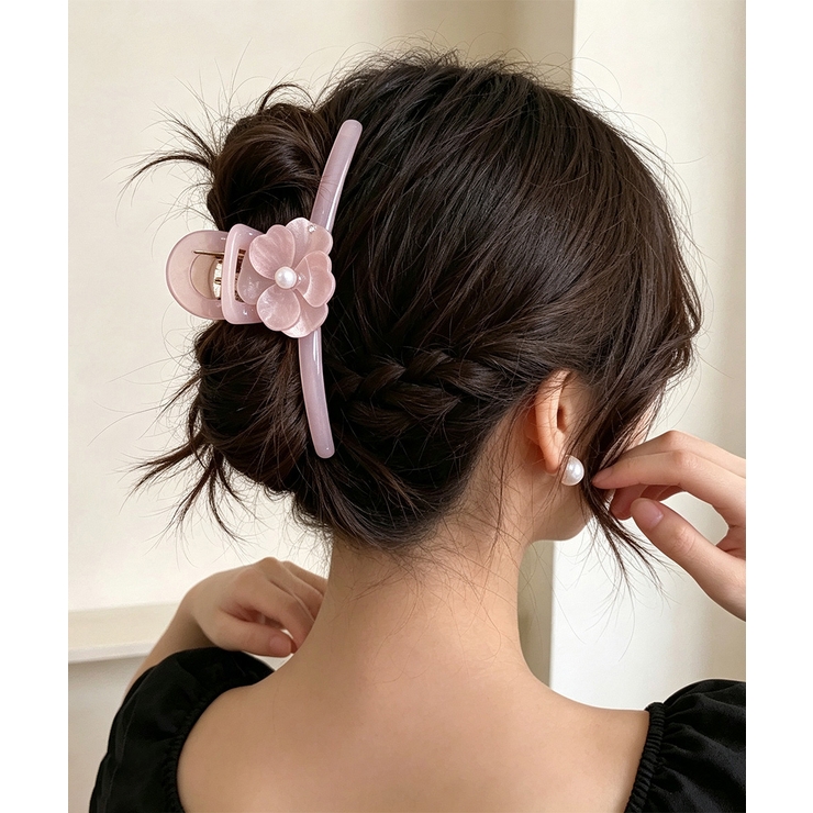 透明艶感 パールヘアクリップ シンプル上品 | SUNSHINE CLOSET | 詳細画像3 