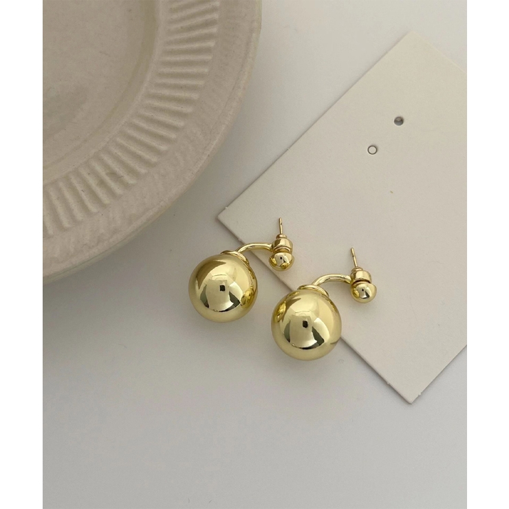 メタルボールピアス きれいめ 一粒ピアス | SUNSHINE CLOSET | 詳細画像5 