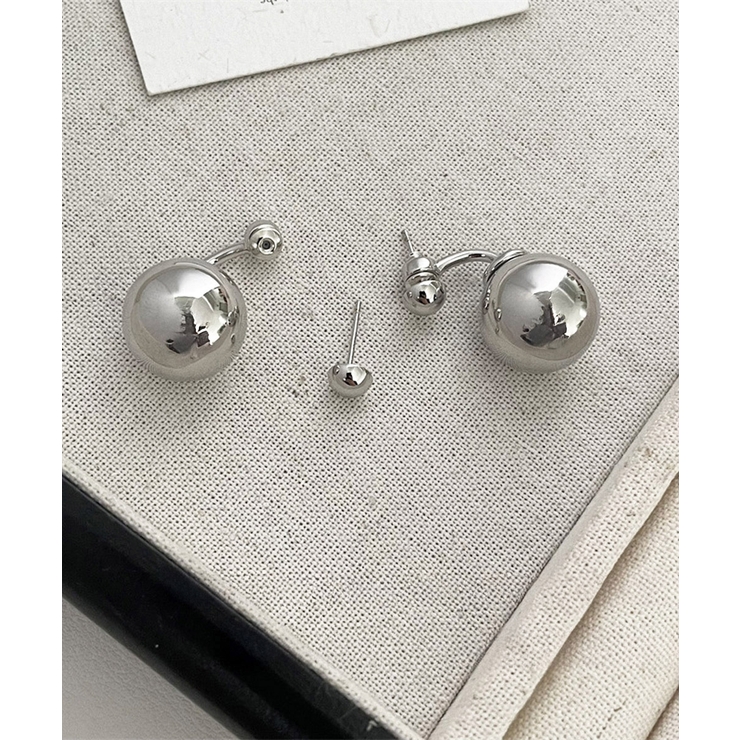 メタルボールピアス きれいめ 一粒ピアス | SUNSHINE CLOSET | 詳細画像7 