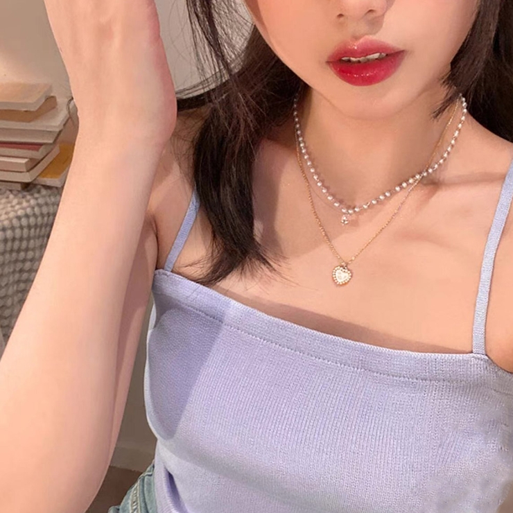 2連 鎖骨ネックレス レディース[品番：AGCW0003845]｜SUNSHINE CLOSET