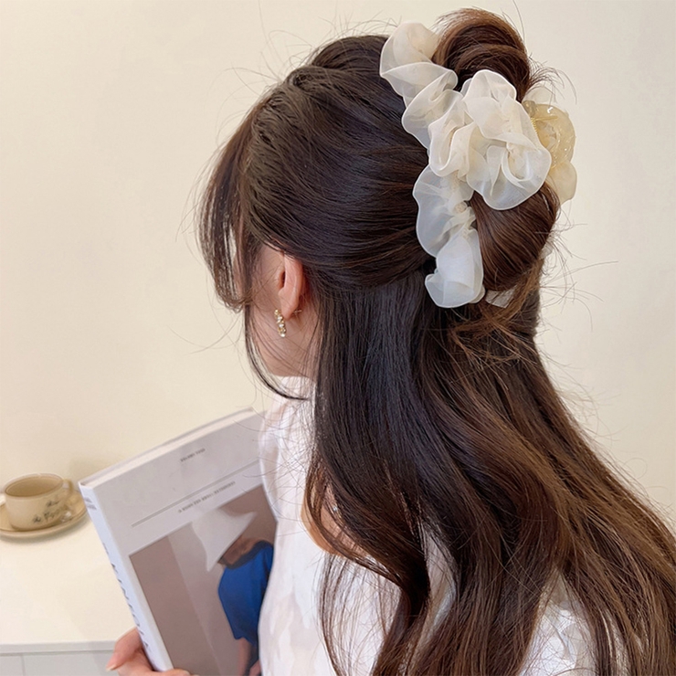 ヘアクリップ フリル バンスクリップ | SUNSHINE CLOSET | 詳細画像4 
