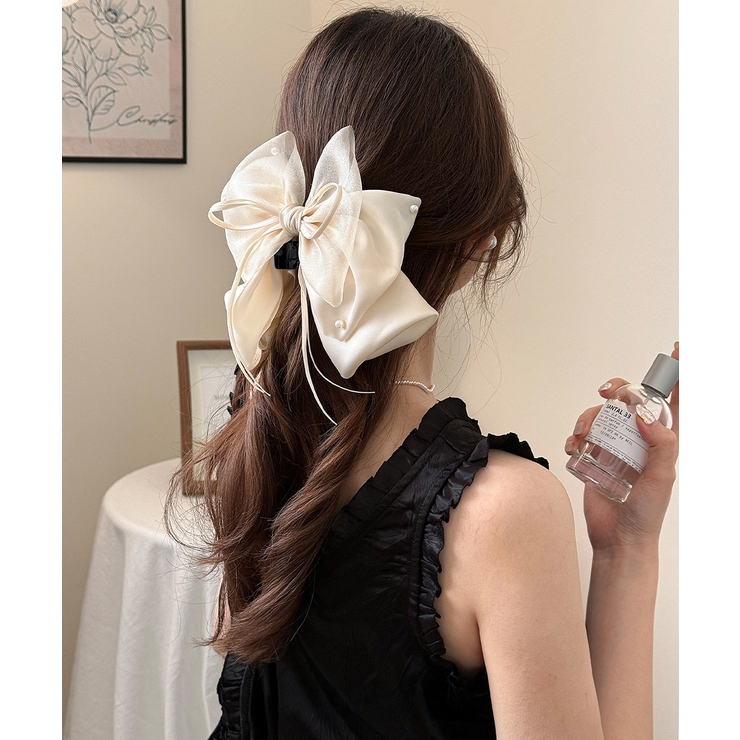 ヘアクリップ 大きめ レディース リボン | SUNSHINE CLOSET | 詳細画像4 
