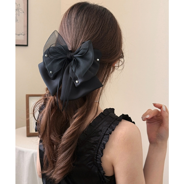 ヘアクリップ 大きめ レディース リボン | SUNSHINE CLOSET | 詳細画像8 