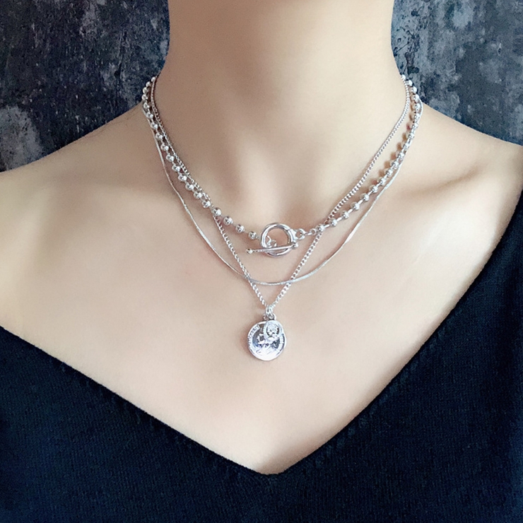 2連ネックレス レディース 韓国 首飾り | SUNSHINE CLOSET | 詳細画像5 