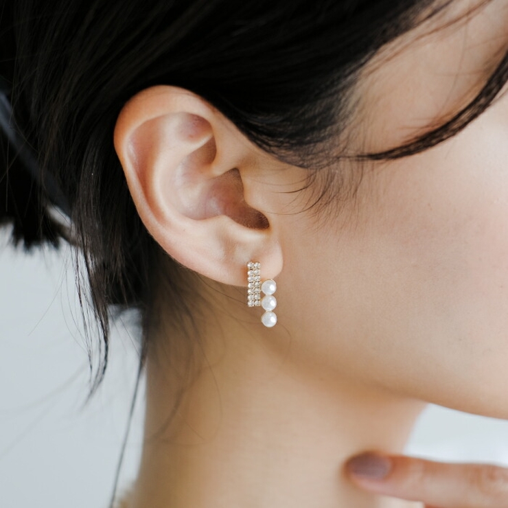 イデオガレージ IDEOGARAGE ピアス2個 シルバー K18 GR8購入 No. 12101 - Earring - SILVER / RAGBAG (イヤリング・ピアス