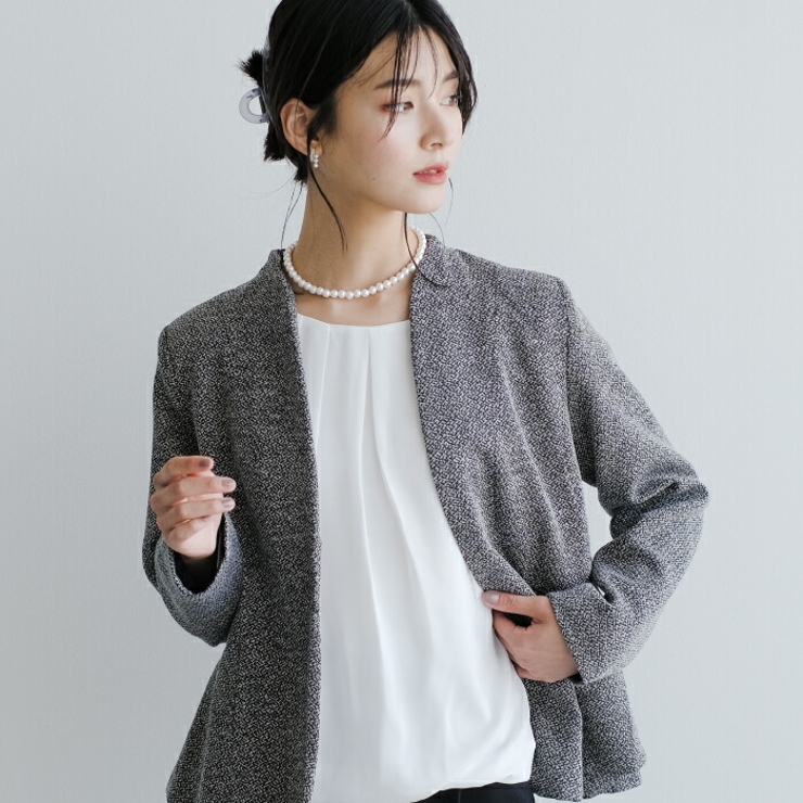 耳元に上品な華やかさを添える！3連パールビジューバーピアス | aquagarage | 詳細画像8 