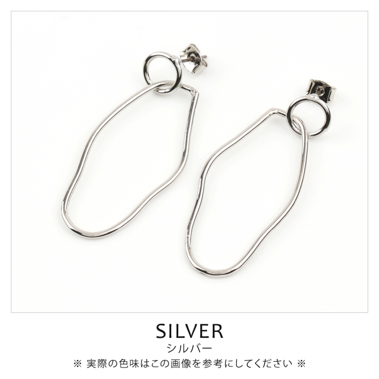 ピアス 大ぶり 変形 | aquagarage | 詳細画像10 