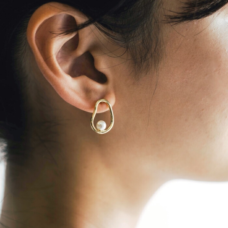 ピアス 変形サークルピアス レディース | aquagarage | 詳細画像7 