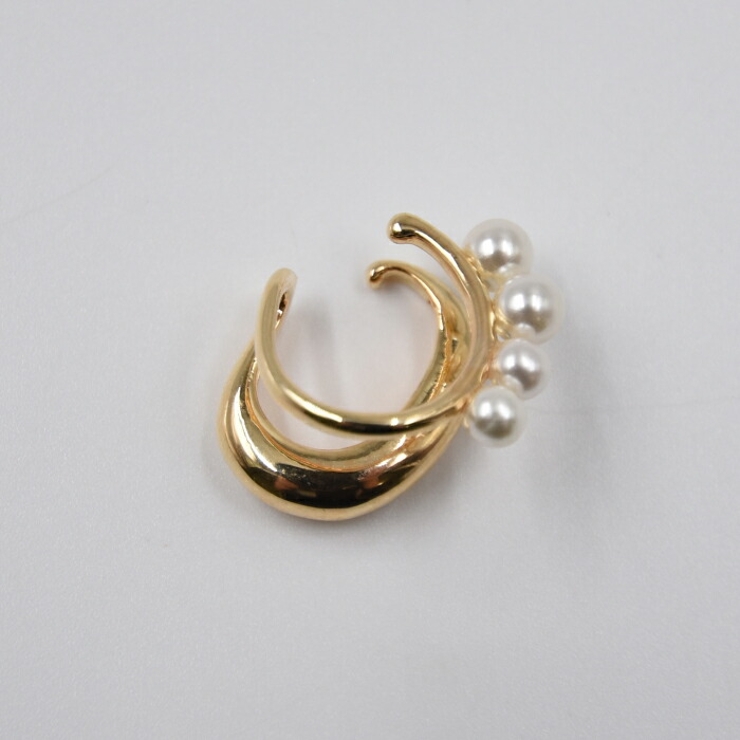 ぽってりシルエットが可愛い！2連風パールイヤーカフ | aquagarage | 詳細画像6 
