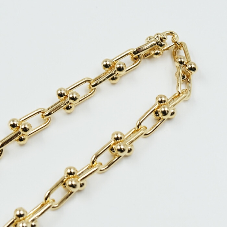 さりげなく個性的なチェーンが目を引く！チャンキーボールネックレス | aquagarage | 詳細画像7 