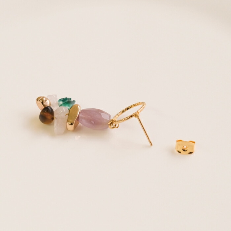 耳元に涼しげなアクセント！アクリルビーズピアス/イヤリング | aquagarage | 詳細画像6 