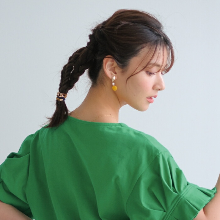 落ち着いた色合いが大人らしい！アクリルストーン＆パールピアス | aquagarage | 詳細画像8 