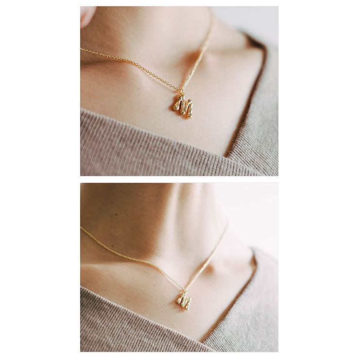 ネックレス イニシャル アルファベット | aquagarage | 詳細画像13 