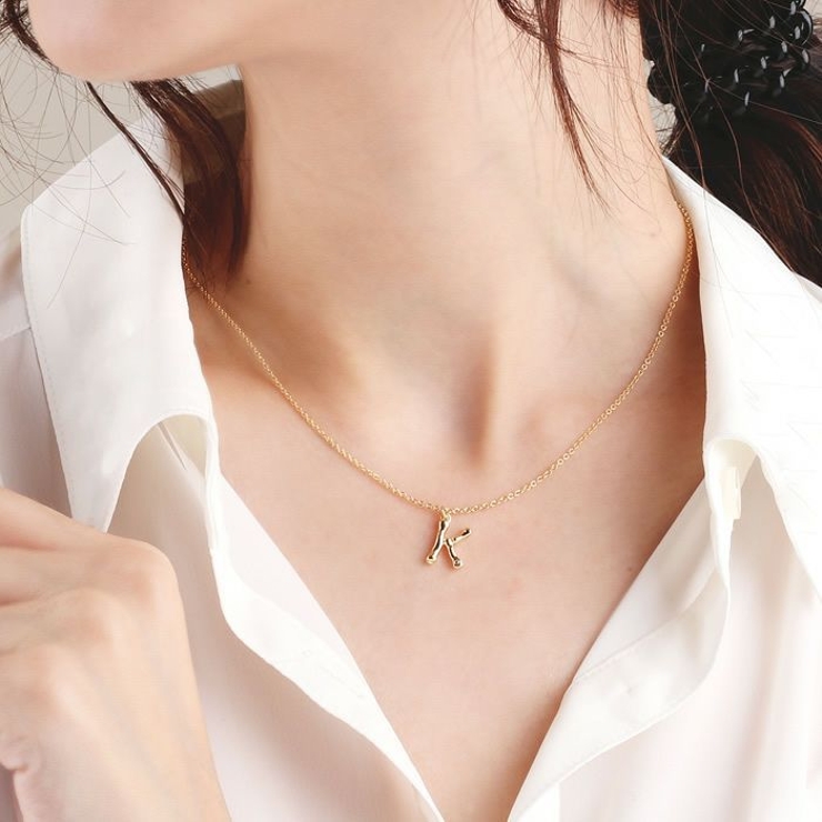 ネックレス イニシャル アルファベット | aquagarage | 詳細画像14 