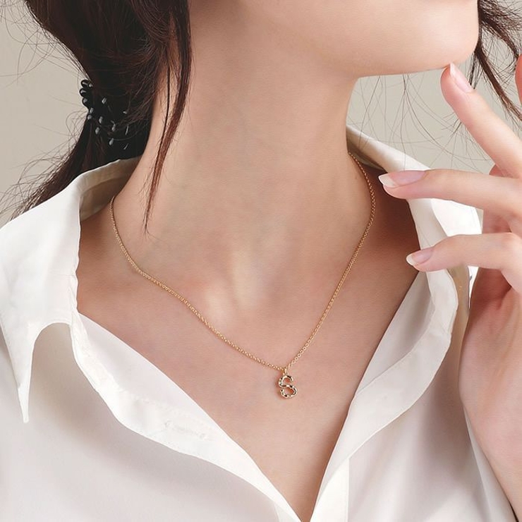 ネックレス イニシャル アルファベット | aquagarage | 詳細画像15 