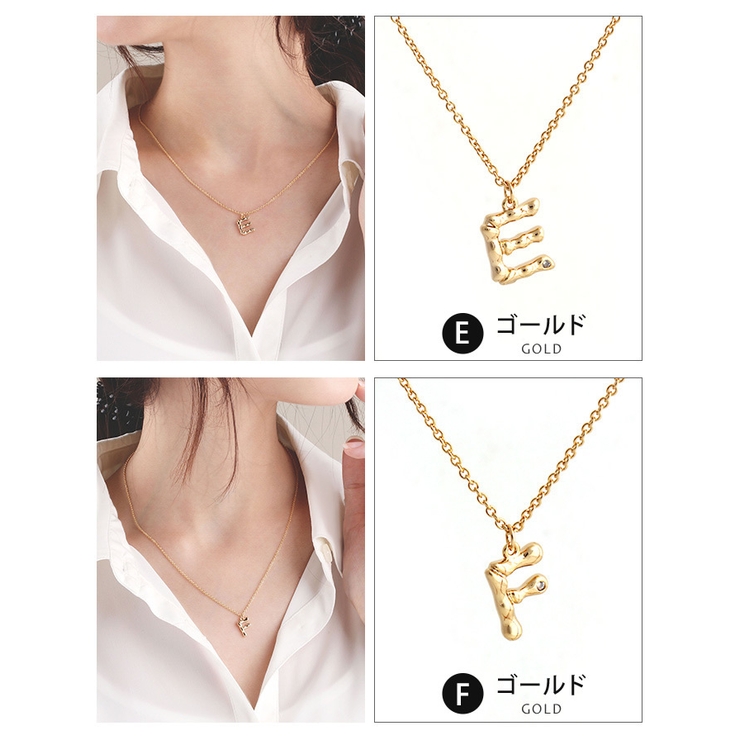 ネックレス イニシャル アルファベット | aquagarage | 詳細画像5 