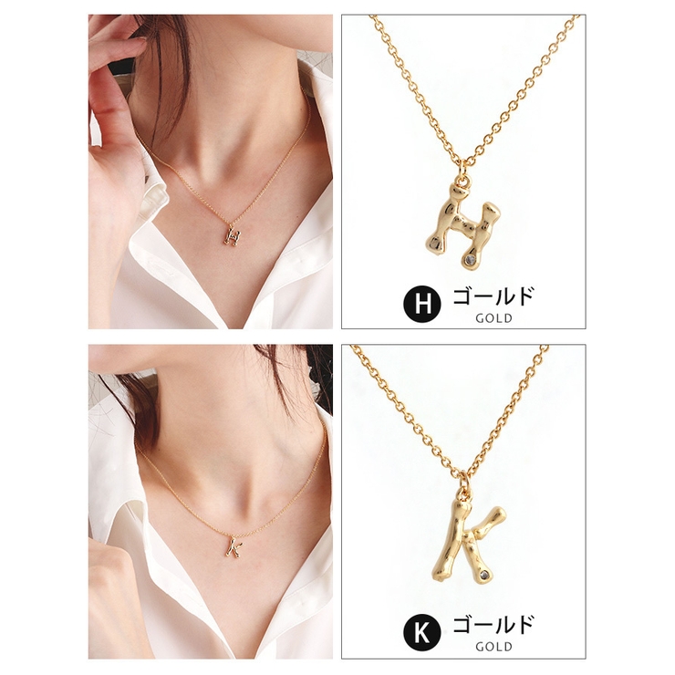 ネックレス イニシャル アルファベット | aquagarage | 詳細画像6 