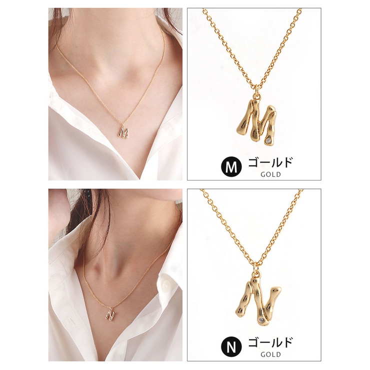ネックレス イニシャル アルファベット | aquagarage | 詳細画像7 