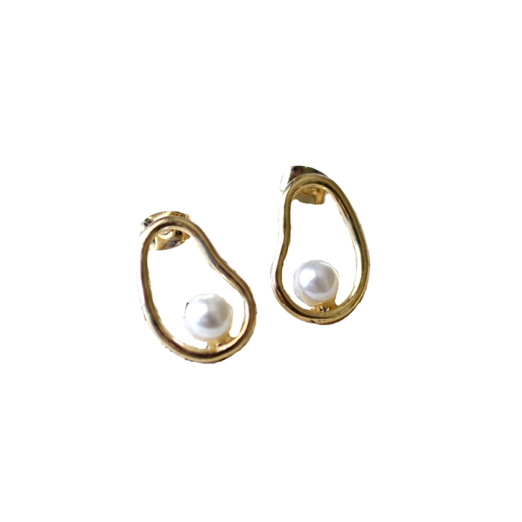 ゴールド | ピアス 変形サークルピアス レディース | aquagarage