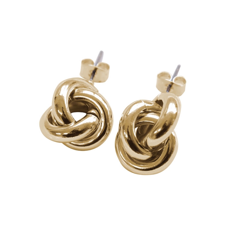 ゴールド | 結び目モチーフが愛らしいノットデザインピアス | aquagarage