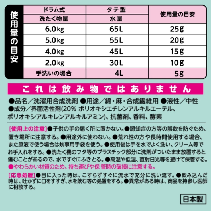 ファーファストーリー洗剤 あわあわウォッシュ 詰替 900G | Shoplimart＃ | 詳細画像9 