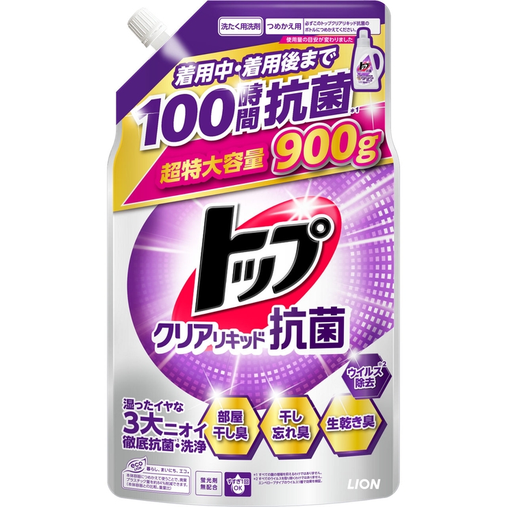 トップ クリアリキッド抗菌 詰替 超特大 900g | Shoplimart＃ | 詳細画像1 