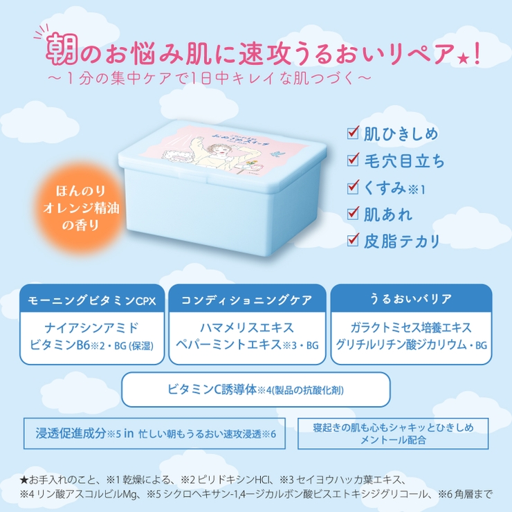 クリアターン ごめんね素肌 おめざめスイッチマスク 30枚 | Shoplimart＃ | 詳細画像3 
